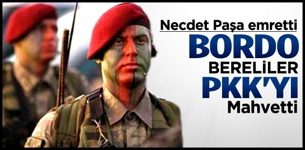 Bordo bereli pkk operasyonu