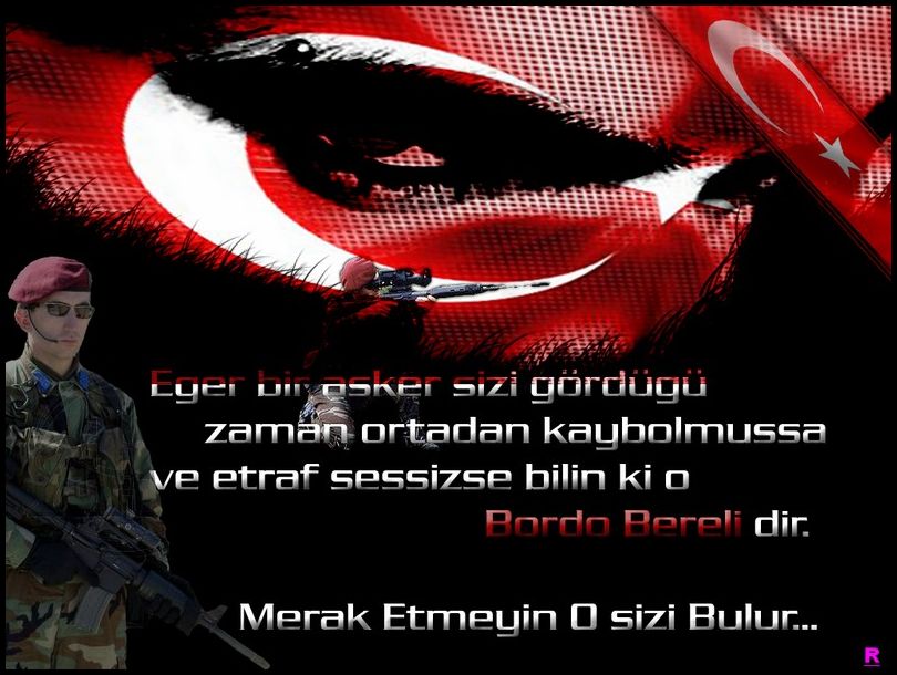 Bordo bereli resimi sözler