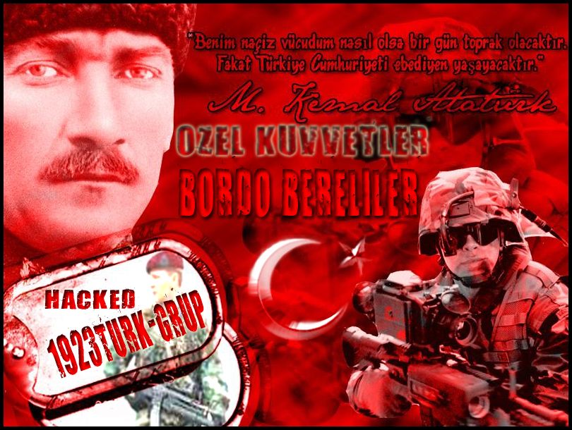 Bordo bereli türk bayrağı