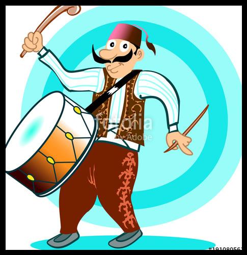 Ramazan davulcusu çizim