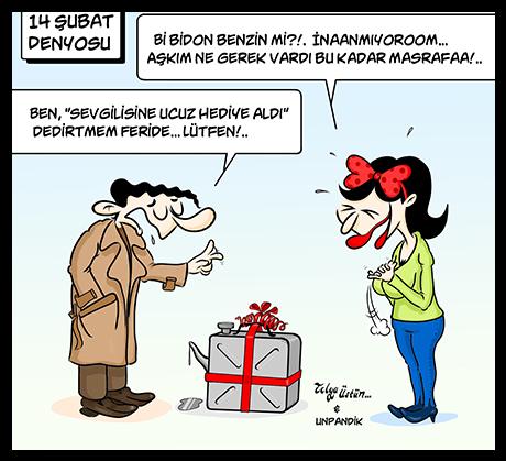 14 şubat karikatür