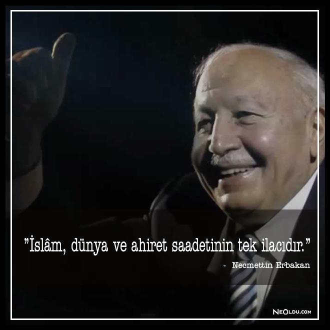 Erbakan resimli sözleri