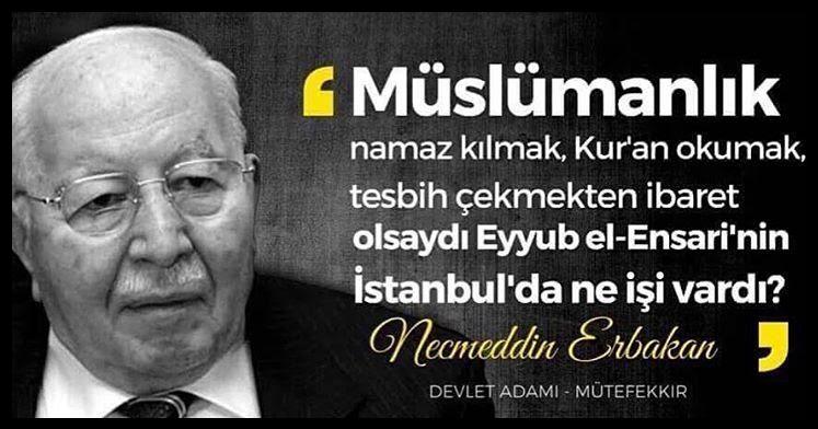 Erbakan sözleri