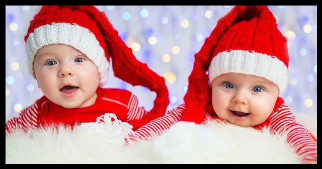 İkiz bebek yılbaşı noal baba