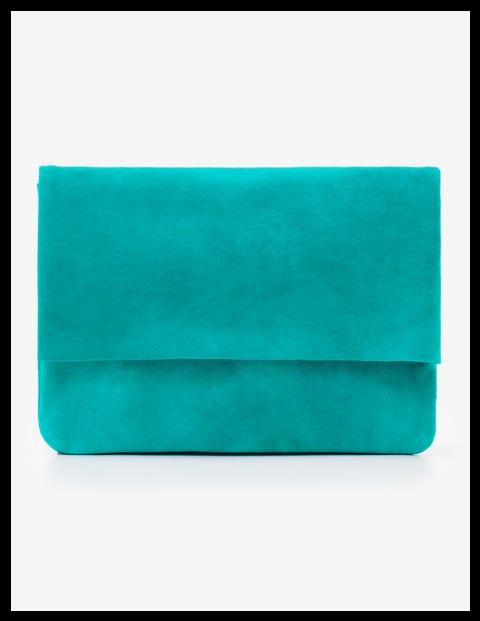 Clutch çanta turkuaz