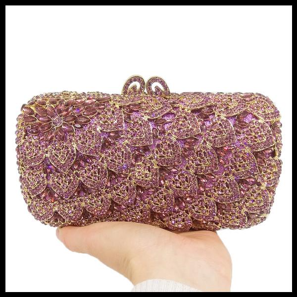 Pembe clutch çanta