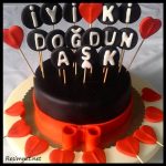 Sevgiliye doğum günü pastası